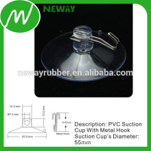 Factory Price 55mm Clear Hook Suction Cup